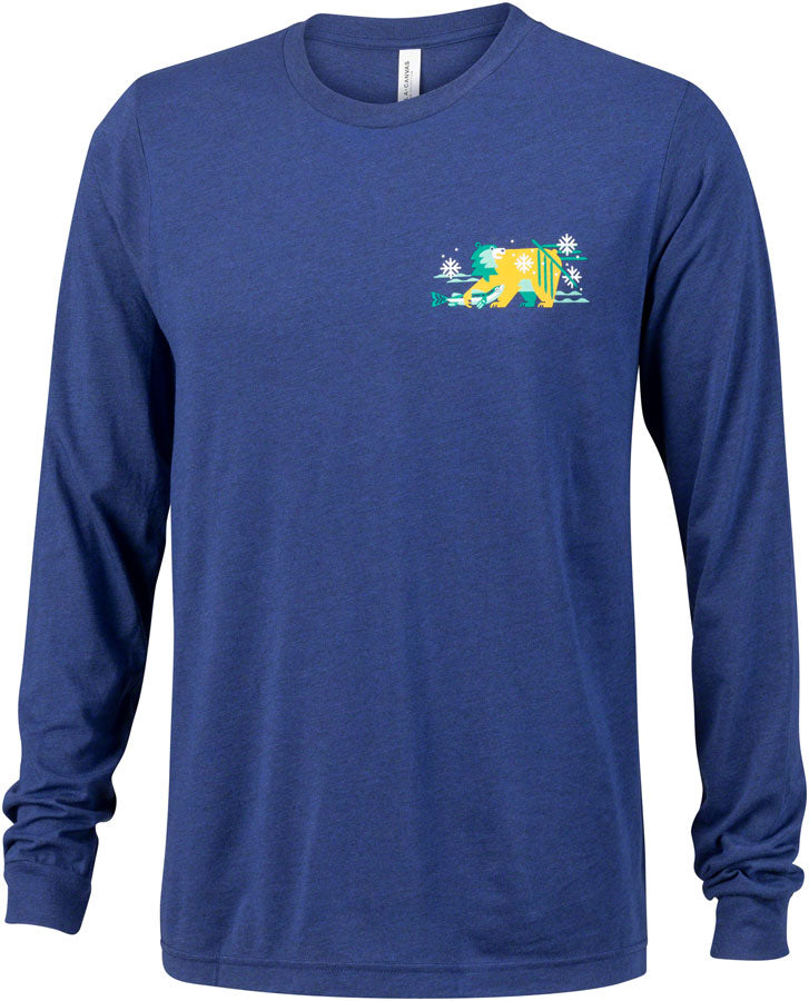 Salsa Tundra Buds Unisex Long Sleeve T-shirt - Navy White YLW Teal Green 2X-Large