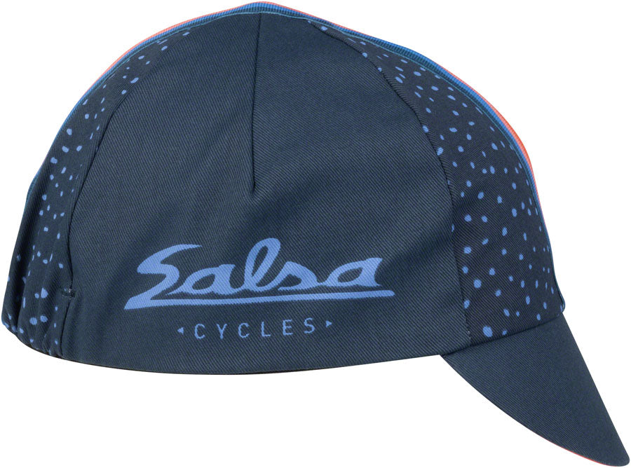 Salsa Latitude Cycling Cap - White, Navy Blue, Black , w/ Stripes, One Size