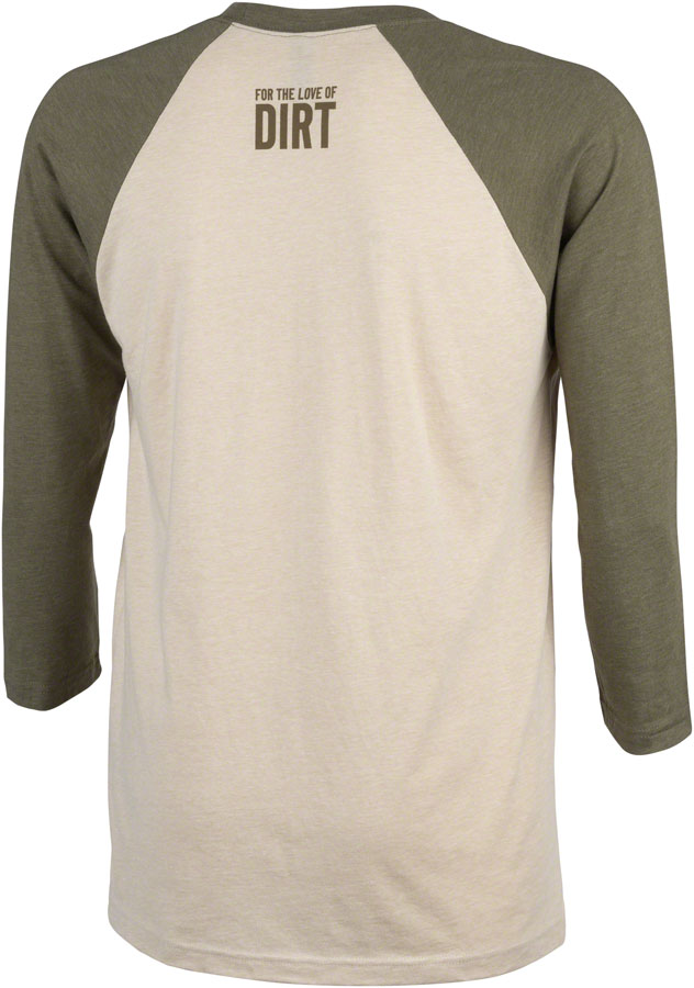 Salsa Outback Unisex 3/4 Tee - Cream Military Green Large