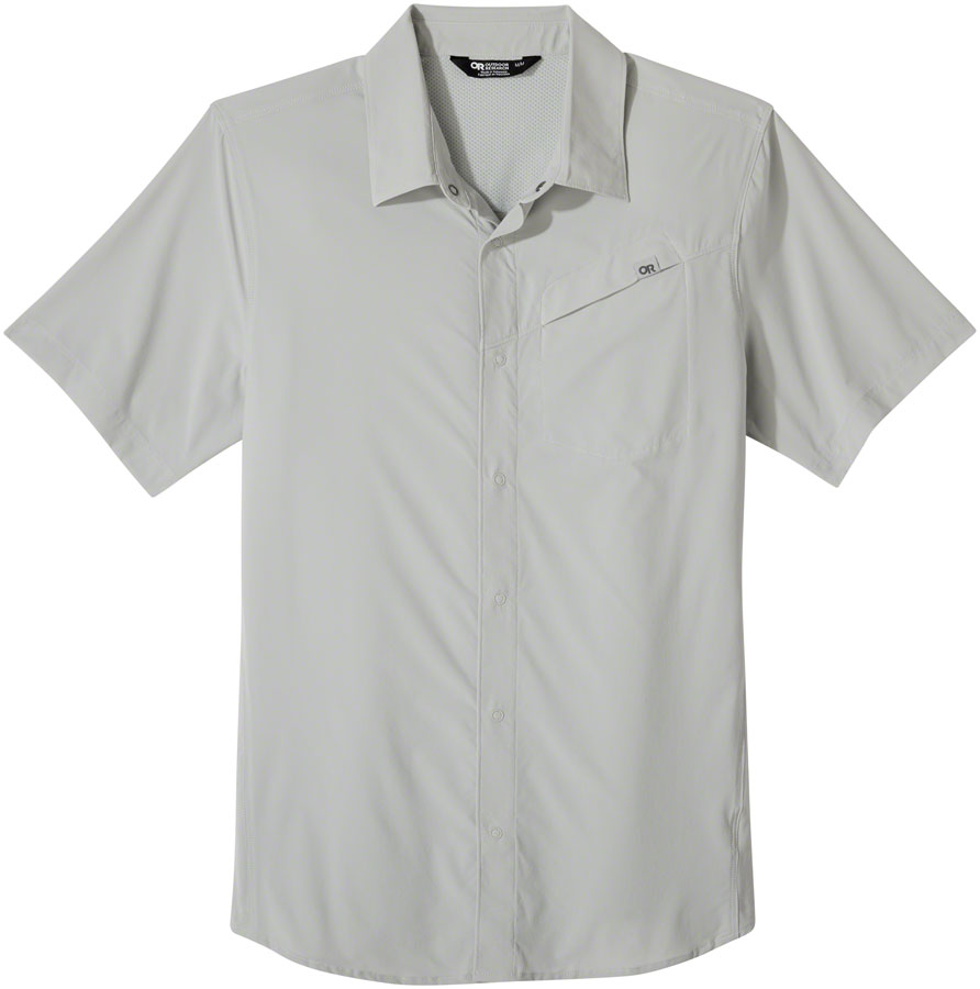 Outdoor Research Astroman Sun Shirt - Short Sleeve, Pebble, Small, Men's