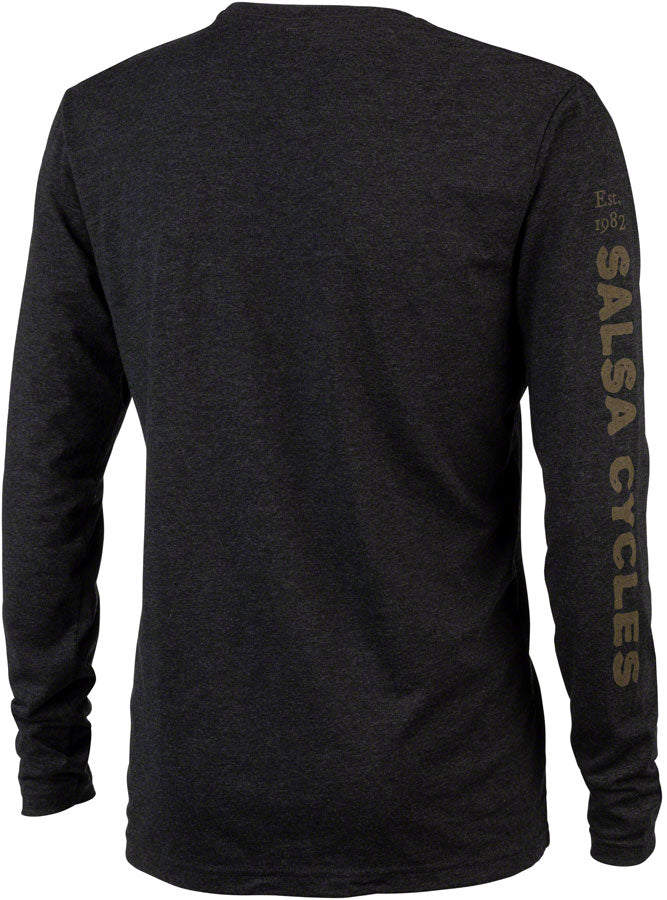 Salsa Forest Fox Long Sleeve Unisex T-Shirt - Black X-Large