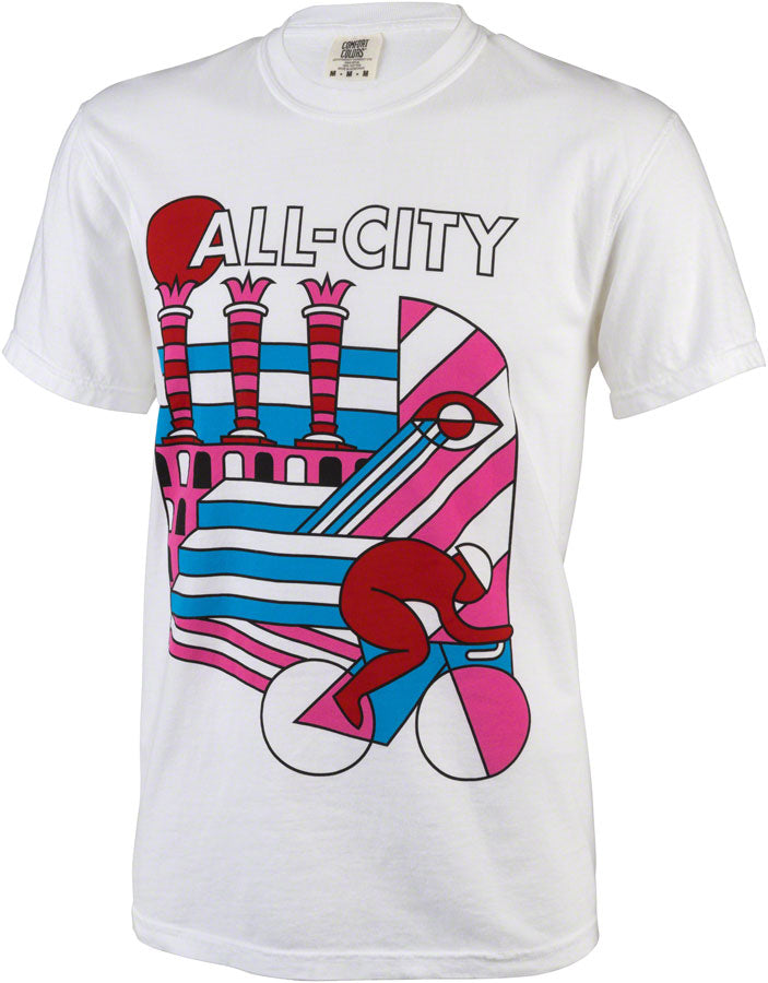 All-City Parthenon Party Women's T-Shirt - White, Pink, Red, Blue, Black, Medium