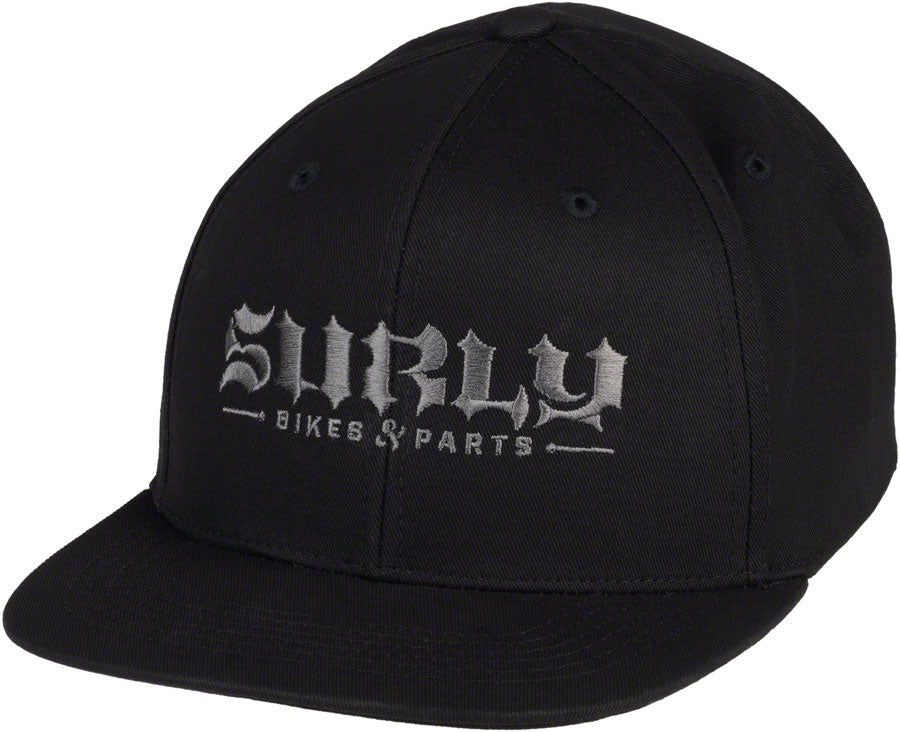 Surly Psilly Billy Snapback Hat - Black/Orange, Adjustable