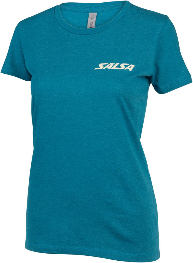 Salsa Womens Campout T-Shirt - Large Teal