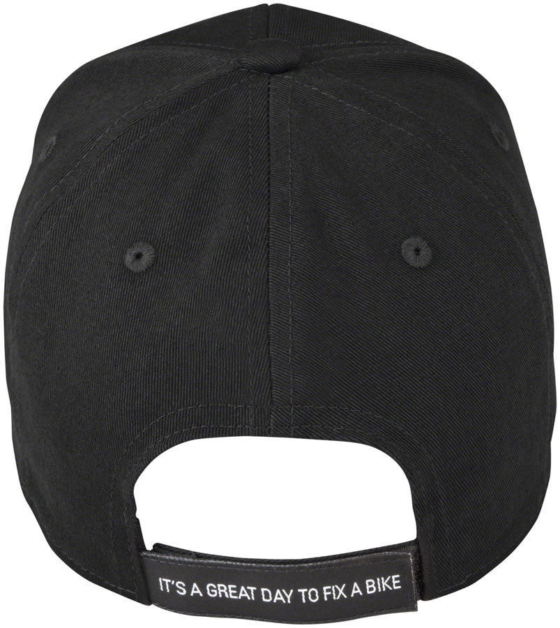 Park Tool HAT-9 Classic Logo Ball Cap Black Blue/White Logo
