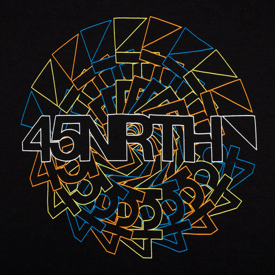 45NRTH Rune Wool T-Shirt - Unisex, Black, X-Small
