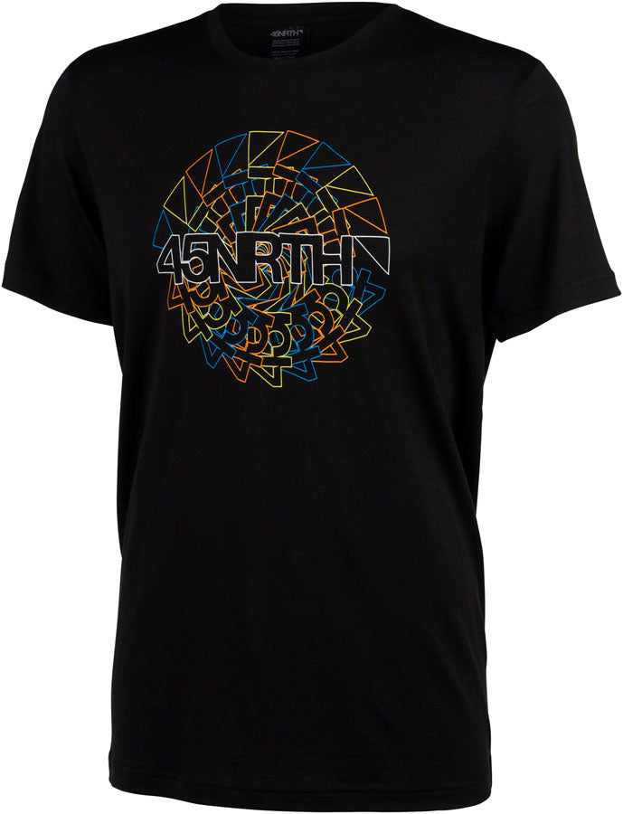 45NRTH Rune Wool T-Shirt - Unisex, Black, Small