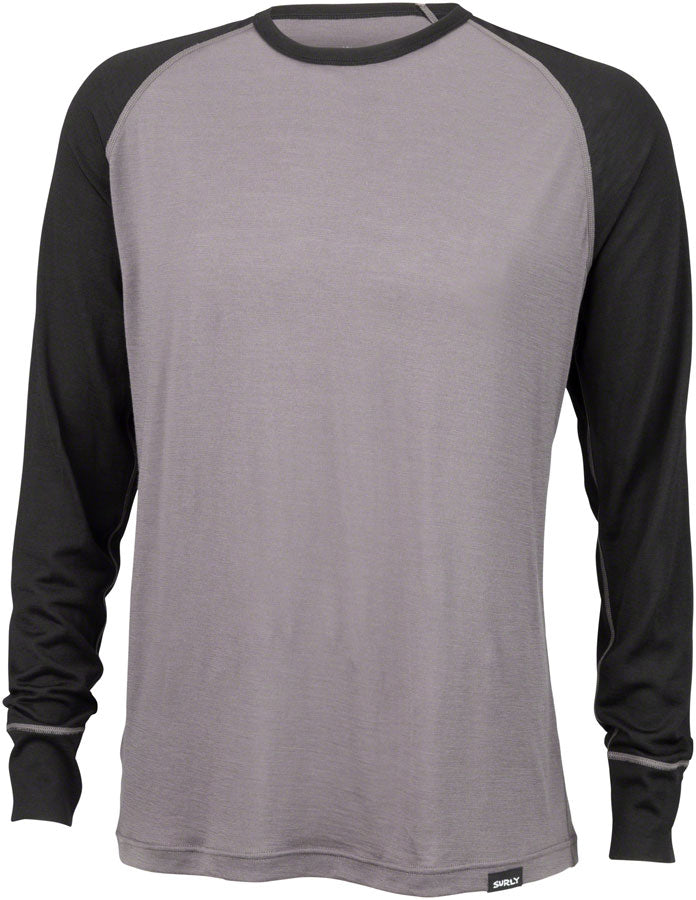 Surly Merino Raglan T-Shirt - Gray/Black XL