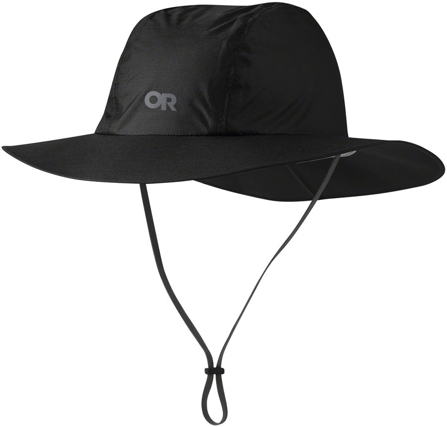 Outdoor Research Helium Rain Full Brim Hat - Black, Small/Medium