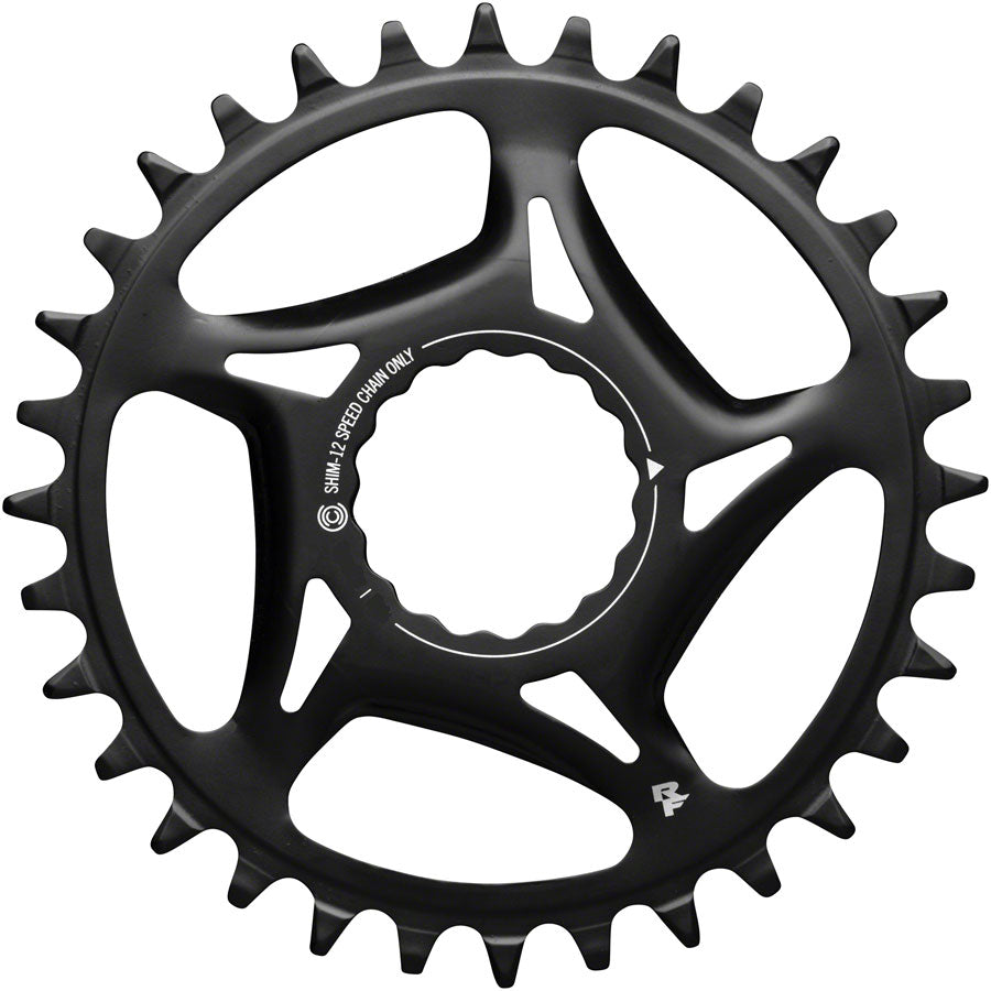 RaceFace Narrow Wide Direct Mount CINCH Steel Chainring - for Shimano 12-Speed, requires Hyperglide+ compatible chain, 34t, Black