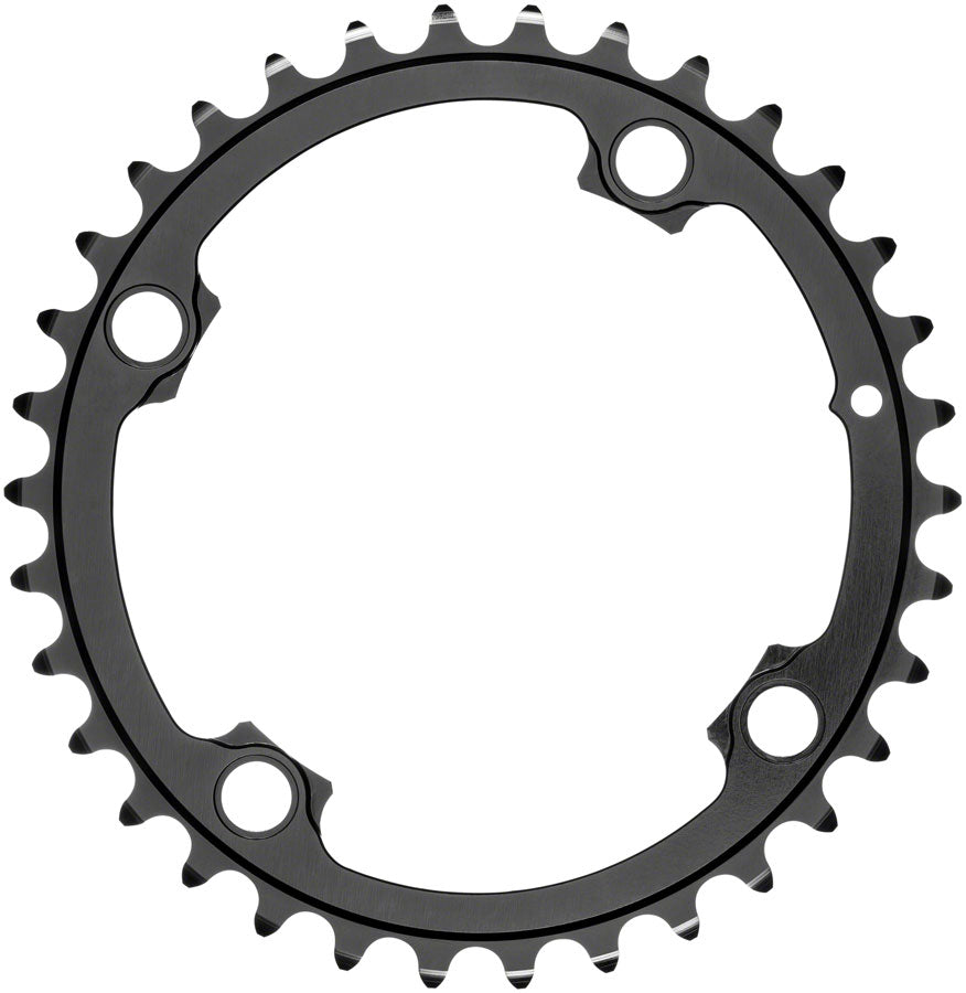 absoluteBLACK Premium Oval 110 BCD Inner Chainring for FSA ABS - 34t, 110 FSA ABS BCD, 4-Bolt, For 50/34 Combination, Black