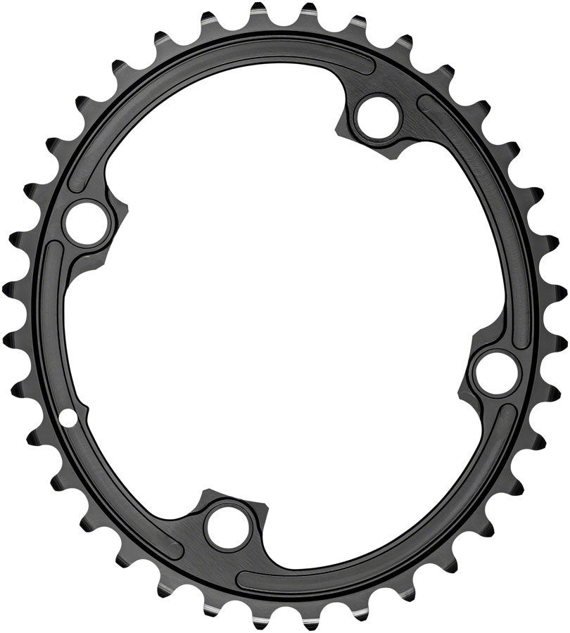 absoluteBLACK Premium Oval 110 BCD Inner Chainring for FSA ABS - 36t, 110 FSA ABS BCD, 4-Bolt, For 52/36 Combination, Black