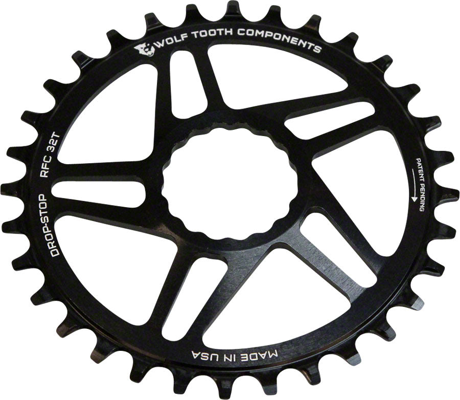 Wolf Tooth Direct Mount Chainring - 30t, RaceFace/Easton CINCH Direct Mount, Drop-Stop A, For Boost Cranks, 3mm Offset, Black