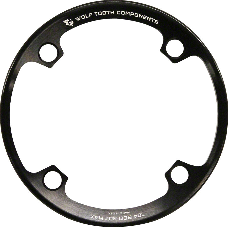 Wolf Tooth Bash Guard: for 104 BCD Cranks, fits 26T - 30T Chainrings