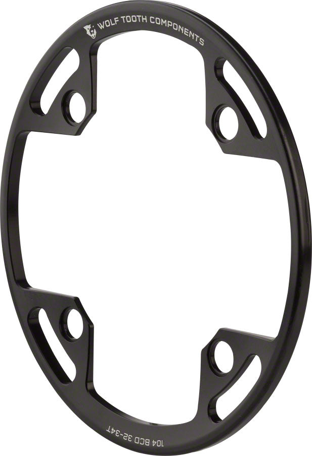 Wolf Tooth Bash Guard: for 104 BCD Cranks, fits 32T - 34T Chainrings