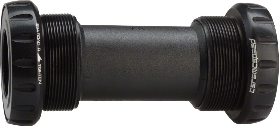 CeramicSpeed BSA Road Bottom Bracket - English Thread, 68mm, 24mm Spindle, Coated Races, Black