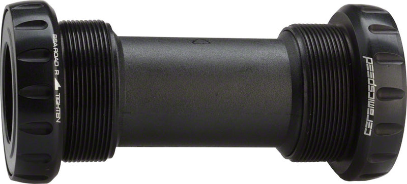 CeramicSpeed BSA Road Bottom Bracket - English Thread, 68mm, 24mm Spindle, Coated Races, Black