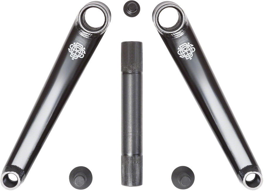 Odyssey Calibur V2 Crankset - 175mm, Right Hand/Left Hand Drive, Rust Proof Black