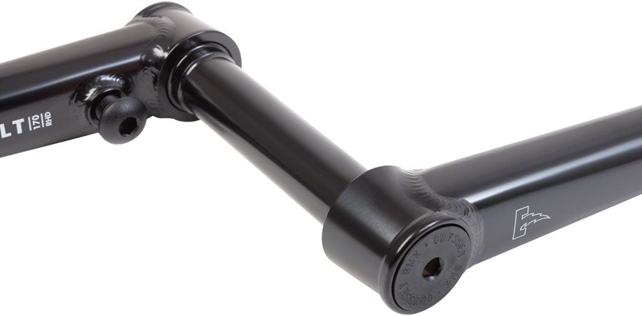 Odyssey Thunderbolt Crankset - 170mm, Left Hand Drive, Rust Proof Black