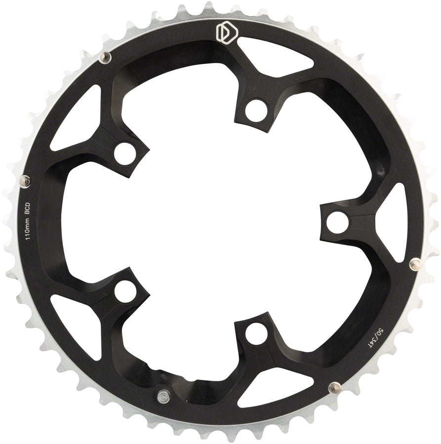 Dimension Multi Speed Chainring - 50T, 110mm BCD, Outer, Black