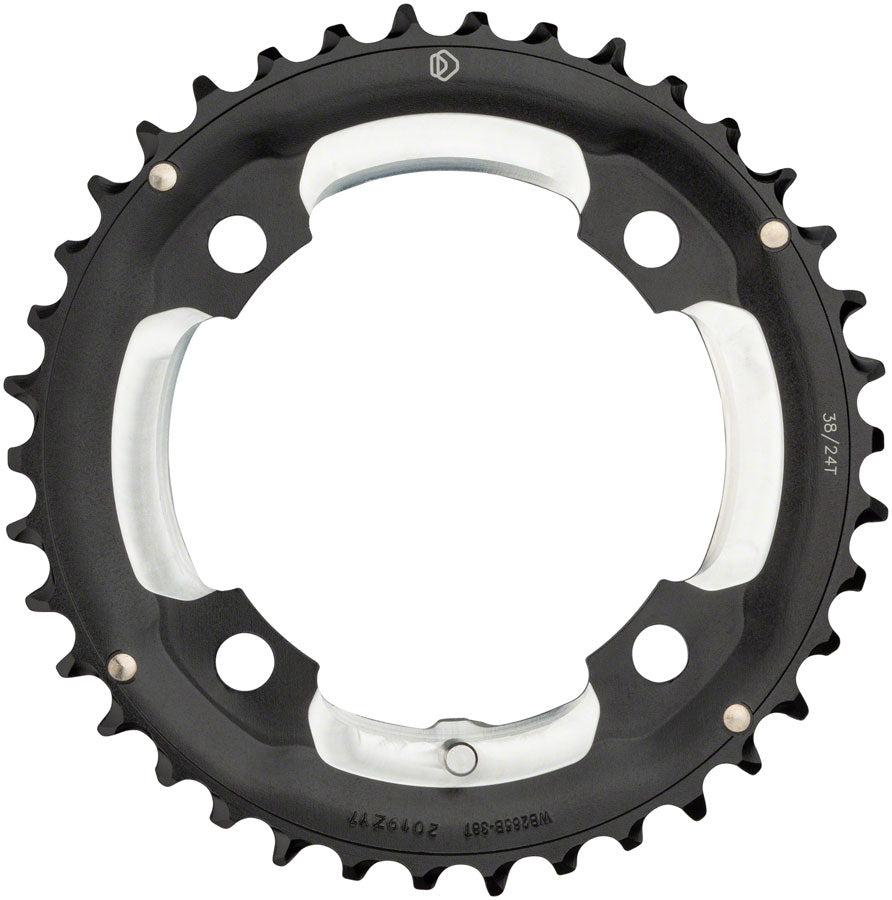 Dimension Multi Speed Chainring - 38T, 104mm BCD, 4-Bolt, Outer, Black