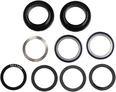 Enduro Italian Bottom Bracket - Italian Threaded, For 30mm Spindles, Angular Contact Bearings, Black