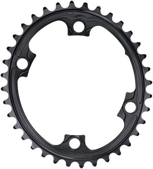 absoluteBLACK Premium Oval 110 BCD Road Inner Chainring for Shimano Dura-Ace 9000 - 36t, 110 Shimano Asymmetric BCD, 4-Bolt, Black