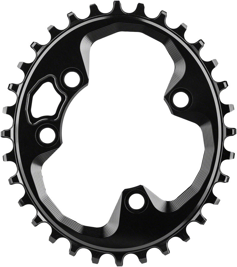 absoluteBLACK Oval 76 BCD Chainring for Rotor - 32t, 76 BCD, 4-Bolt, Narrow-Wide, Black
