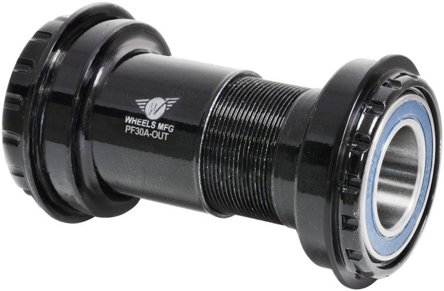 Wheels Manufacturing PF30A Frame to Hollowtech II Spindle Outboard Thread Together Bottom Bracket, Black