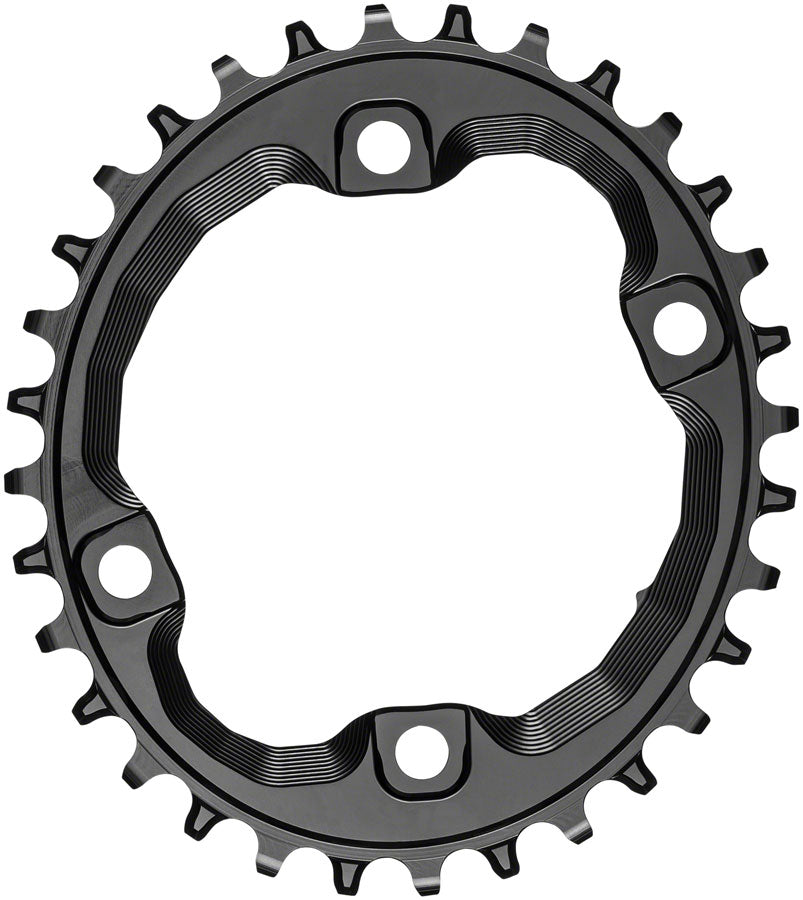 absoluteBLACK Oval 96 BCD Chainring - 32t, 96 Shimano Asymmetric BCD, 4-Bolt, Requires Hyperglide+ Chain, Black