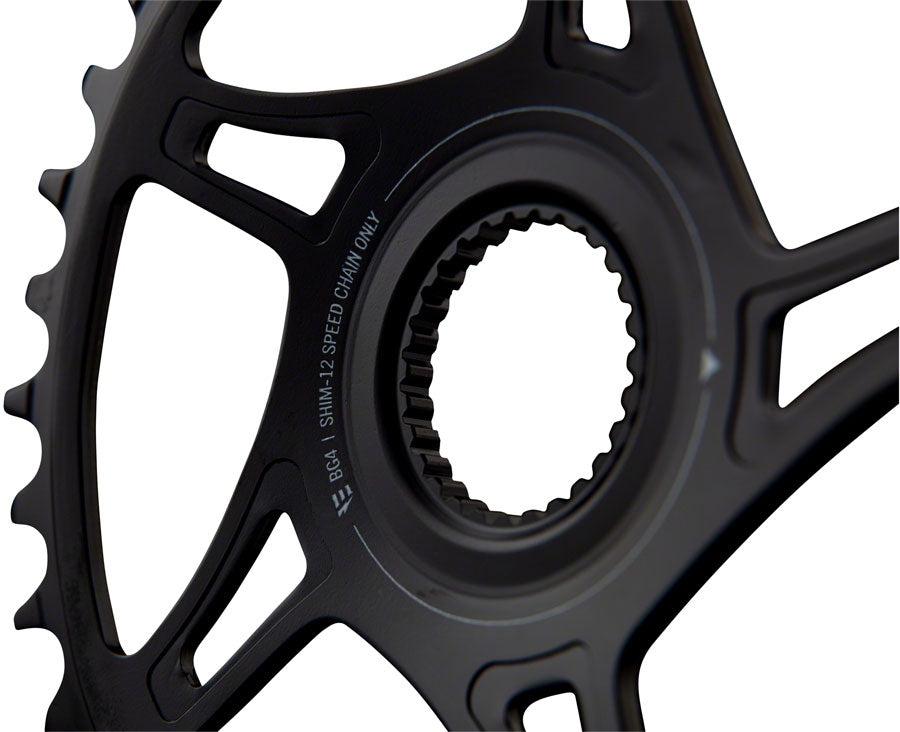 RaceFace Bosch G4 Direct Mount Hyperglide+ eMTB Chainring (52mm Chainline) - 34t, Steel, Requires Shimano 12-speed HG+ Chain, Black