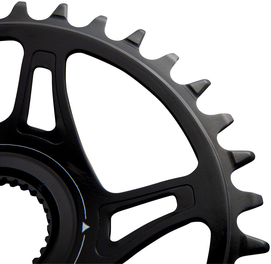 RaceFace Bosch G4 Direct Mount Hyperglide+ eMTB Chainring (52mm Chainline) - 34t, Steel, Requires Shimano 12-speed HG+ Chain, Black