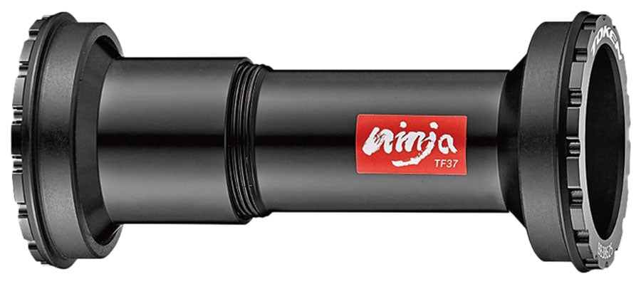 Token Ninja BB4125 Press Fit Double-Thread Bottom Bracket - BB86/BB89.5/BB92, CAMPY Ultra Torque, Black