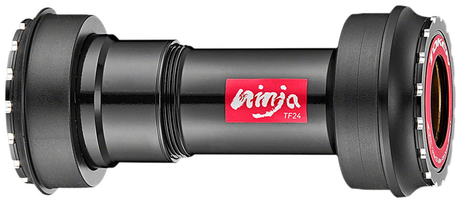 Token Ninja BB841T-46A Press Fit Double-Thread Bottom Bracket - PF30A (Cannondale), Shimano HollowTech II, Black