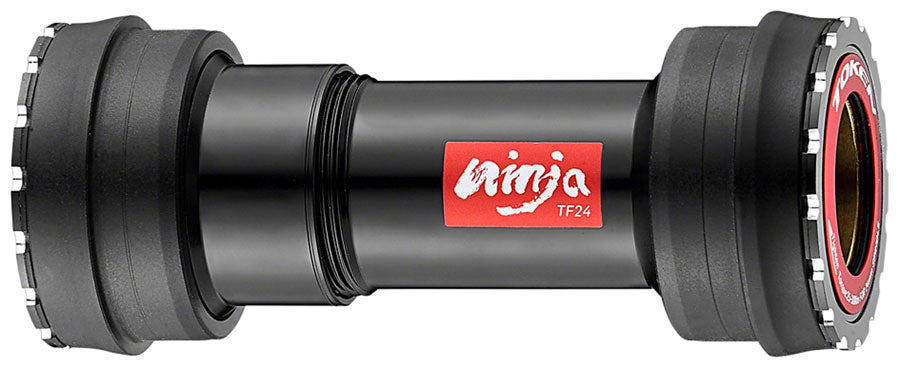 Token Ninja BB841T-42 Press Fit Double-Thread Bottom Bracket - BB30, Shimano HollowTech II / SRAM GXP, Black