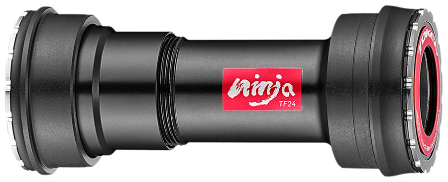 Token Ninja BB841T-42A Press Fit Double-Thread Bottom Bracket - BB30A (Cannondale), Shimano HollowTech II, Black