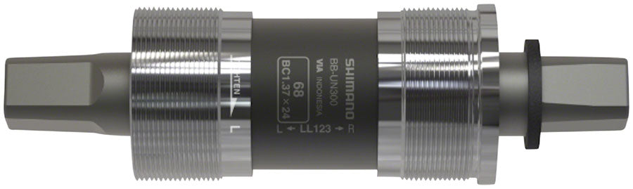 Shimano BB-UN300 Bottom Bracket - English 68 x 122.5mm Spindle Square Taper JIS 47.5mm Chainline