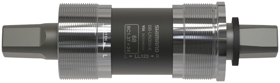 Shimano BB-UN300-K Bottom Bracket - English 68 x 117.5mm Spindle Square Taper JIS For Chain Case
