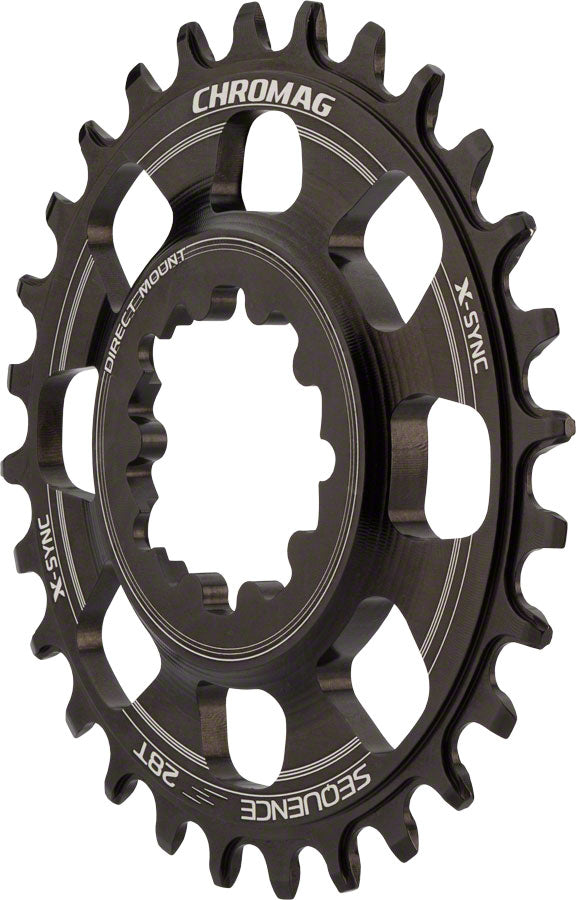 Chromag Sequence Direct Mount Chainring - 30t, For SRAM GXP Cranks with Direct Mount Spider, Using GXP Bottom Bracket