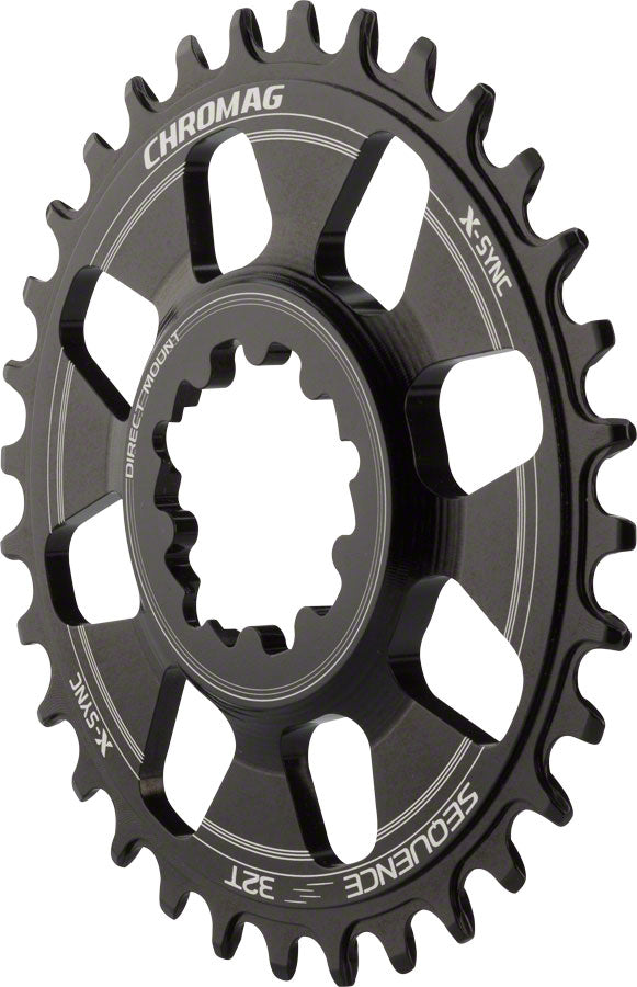 Chromag Sequence Direct Mount Chainring - 32t, For SRAM GXP Cranks with Removeable Spiderr, Using GXP Bottom Bracket