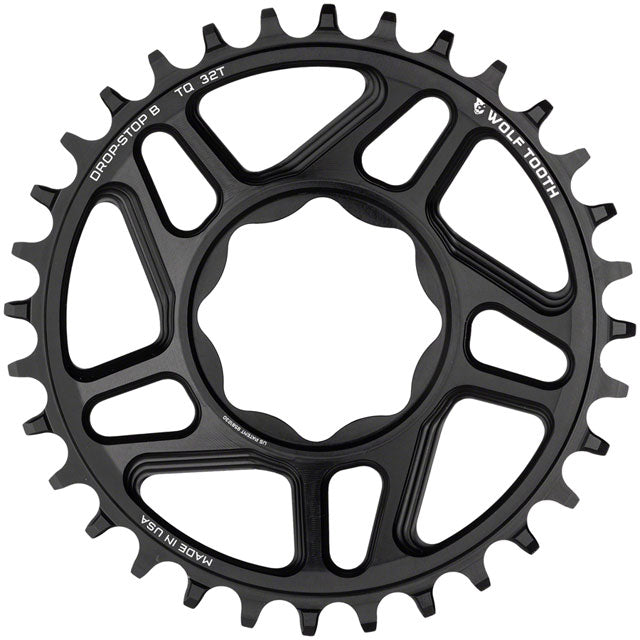 Wolf Tooth Trek TQ Direct Mount Chainring - Drop-Stop B, 32T, Black-1