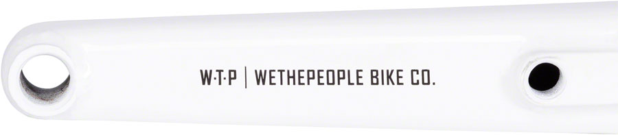 We The People Logic Crankset - 170mm, Mid Bottom Bracket Included, White
