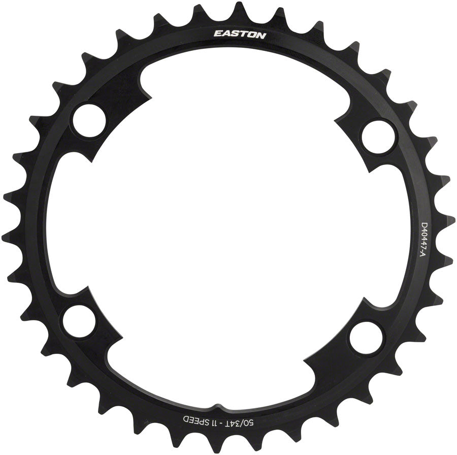 Easton Asymmetric Chainring: 4-Bolt, 11-Speed, 34t, Black