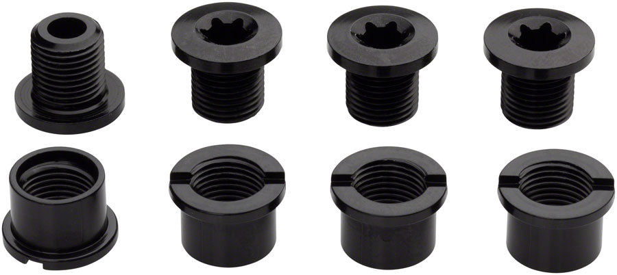 Easton M8 Alloy Chainring Bolts and Nuts, 4-Pack