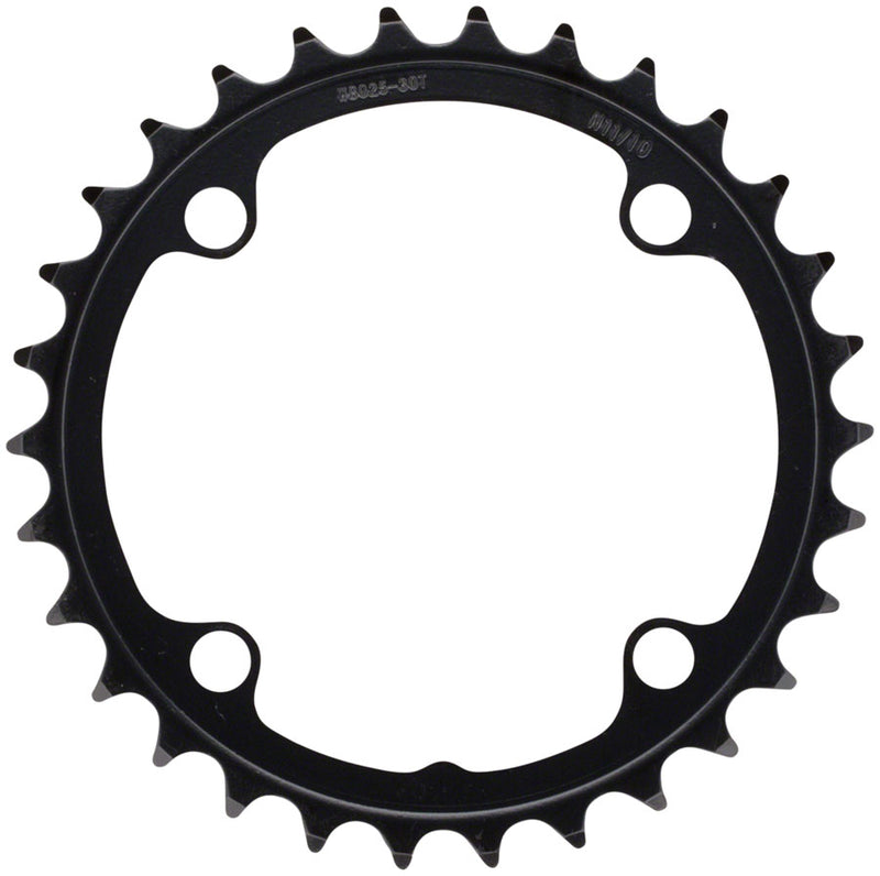 Full Speed Ahead Omega/Vero Pro Steel Road Double Chainring - 30t, 90 BCD, Steel, N-11, Black
