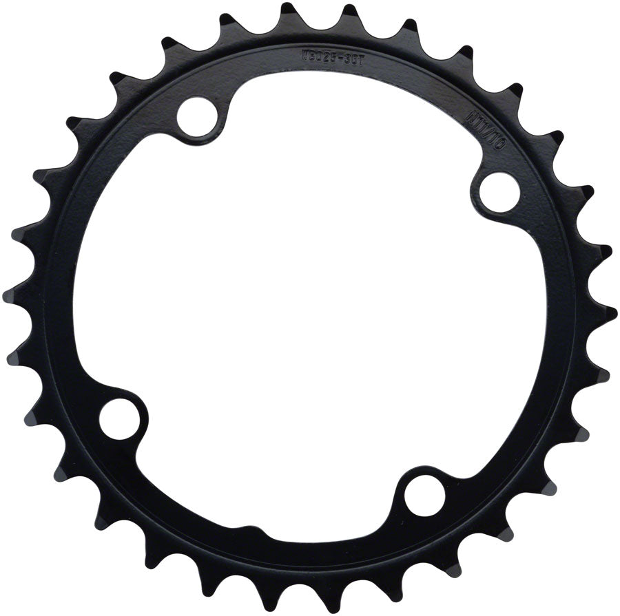 Full Speed Ahead Omega/Vero Pro Steel Road Double Chainring - 34t, 90 BCD, Steel, N-11, Black