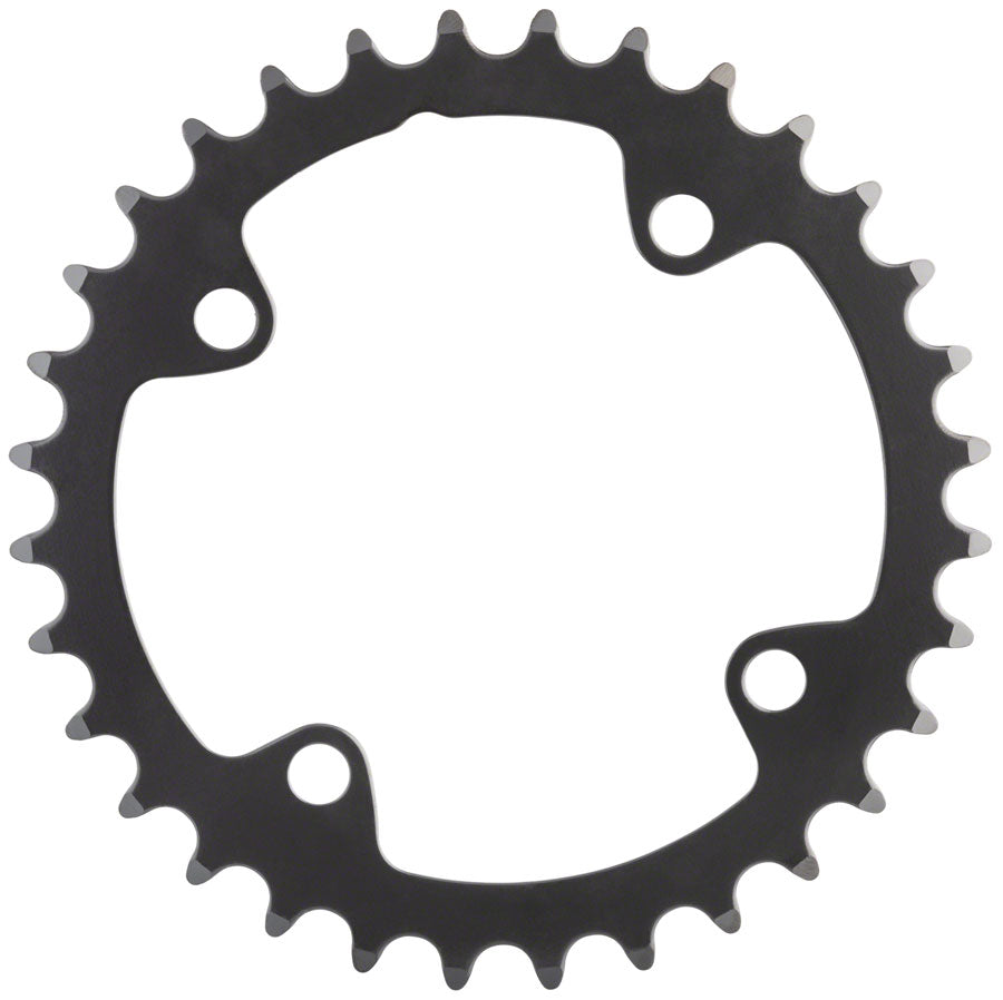 Full Speed Ahead Omega/Vero Pro Steel Road Double Chainring - 32t, 90 BCD, Steel, N-11, Black