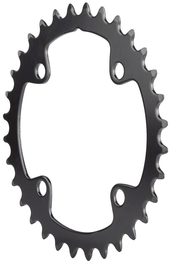 Full Speed Ahead Omega/Vero Pro Steel Road Double Chainring - 32t, 90 BCD, Steel, N-11, Black