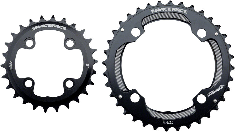 RaceFace Turbine 11-Speed Chainring: 64/104mm BCD, 24/34t, Black