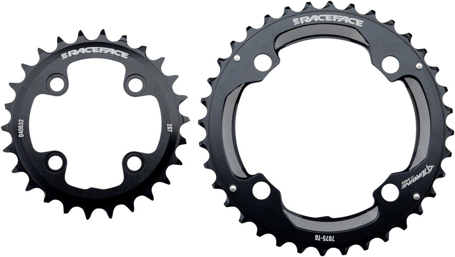 RaceFace Turbine 11-Speed Chainring: 64/104mm BCD, 28/38t, Black